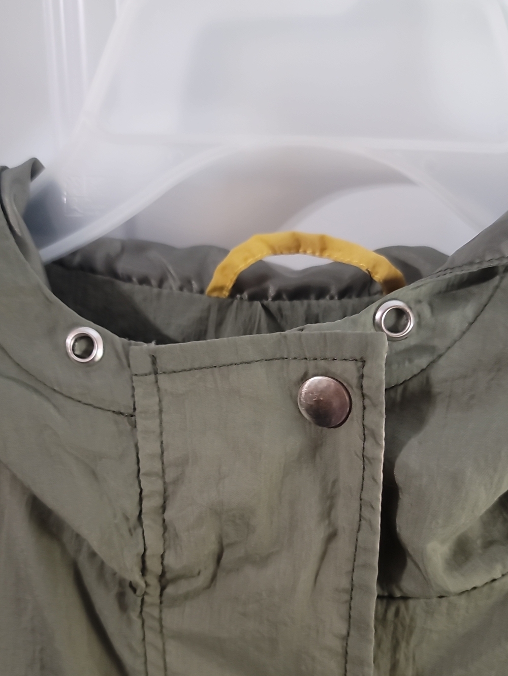 Rue21 Colorblock Hooded Utility Windbreaker in Olive, Dark Green, Beige & Yellow - Picture 12 of 14